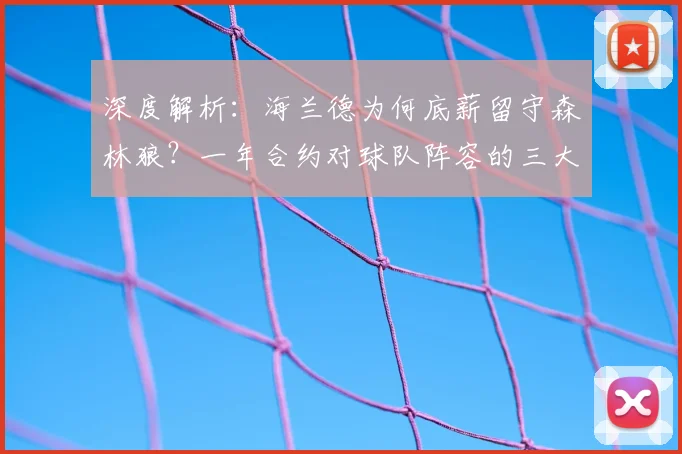 深度解析：海兰德为何底薪留守森林狼？一年合约对球队阵容的三大影响